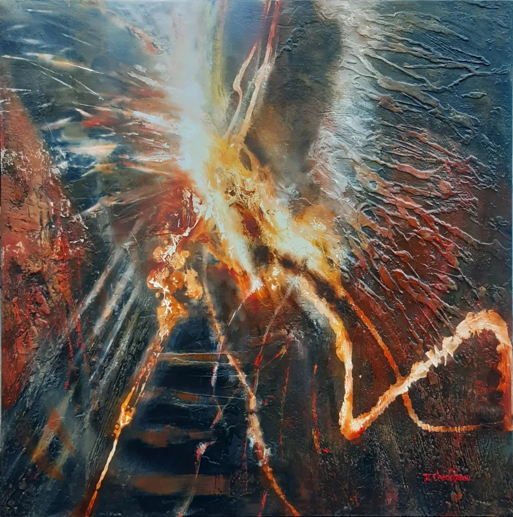 tableau de peinture abstraite