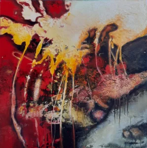 tableau de peinture à l'huile abstraite