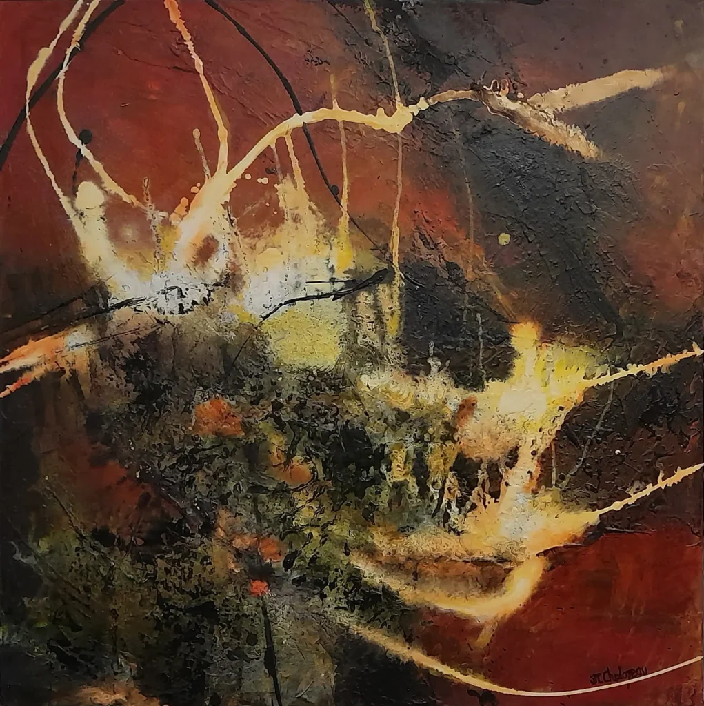 tableau de peinture à l'huile abstraite