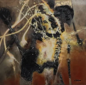 tableau de peinture à l'huile abstraite