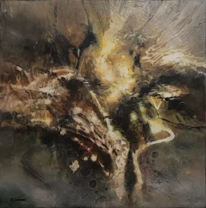 tableau de peinture à l'huile abstraite