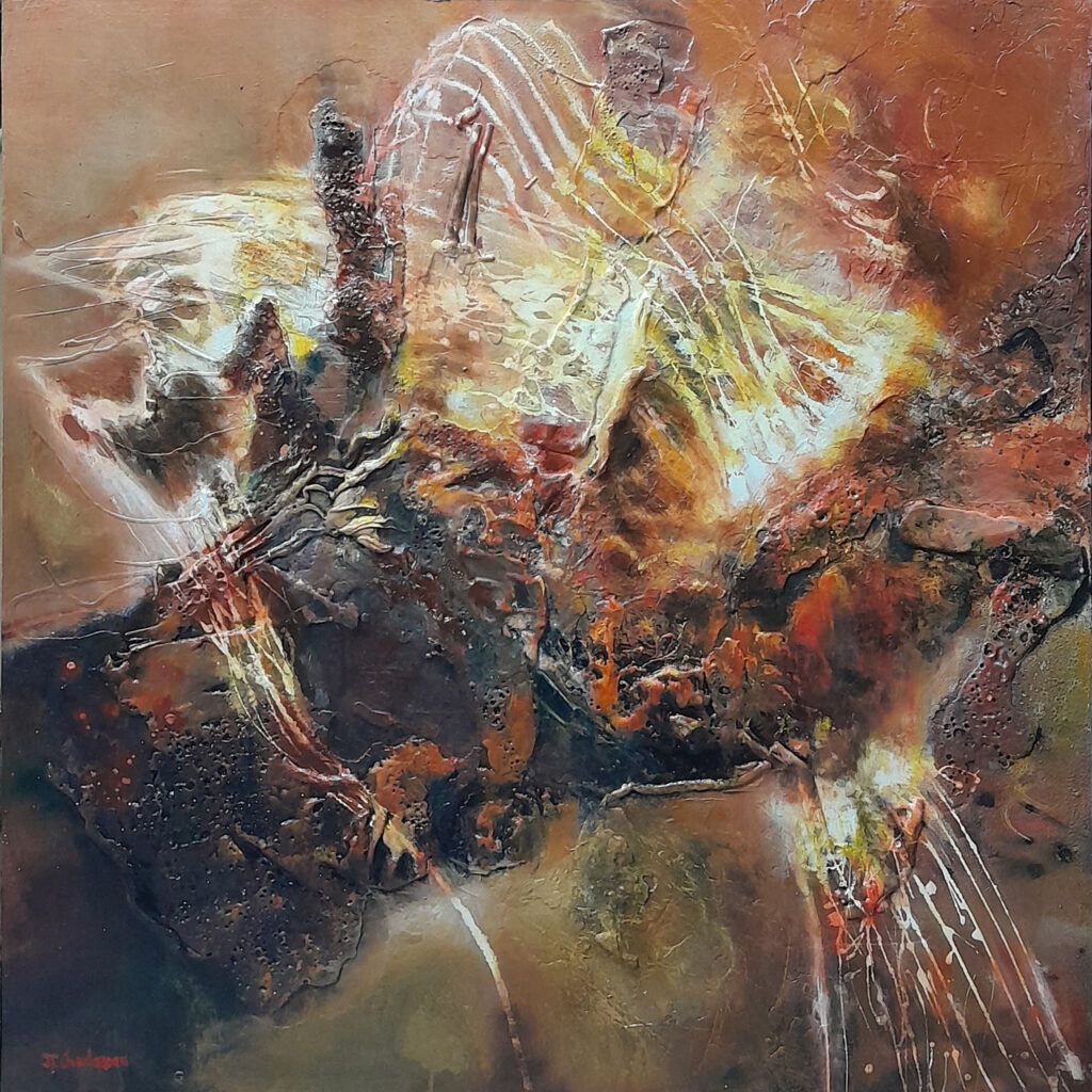 tableau de peinture à l'huile abstraite