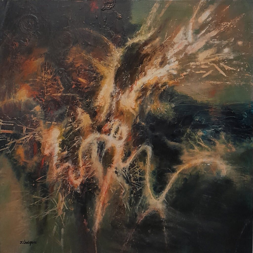 tableau de peinture à l'huile abstraite