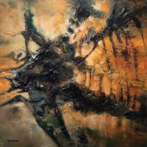 tableau de peinture à l'huile abstraite